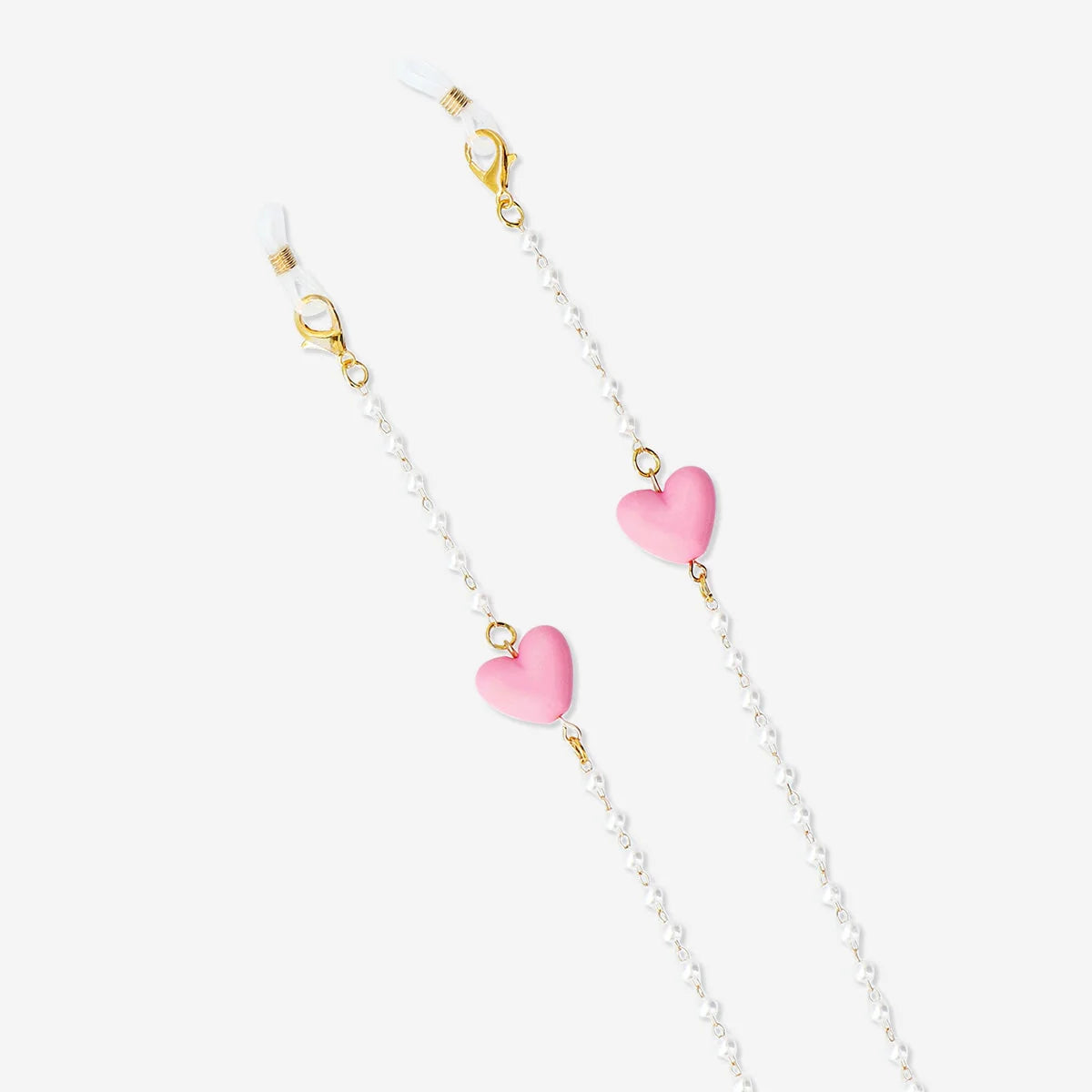 Chain For Glasses Pearls White