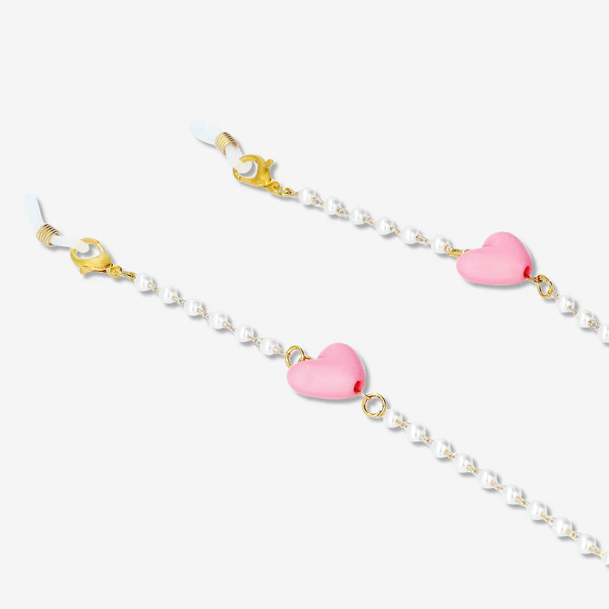 Chain For Glasses Pearls White